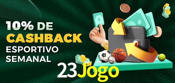 10% de bônus de cashback na 23Jogo